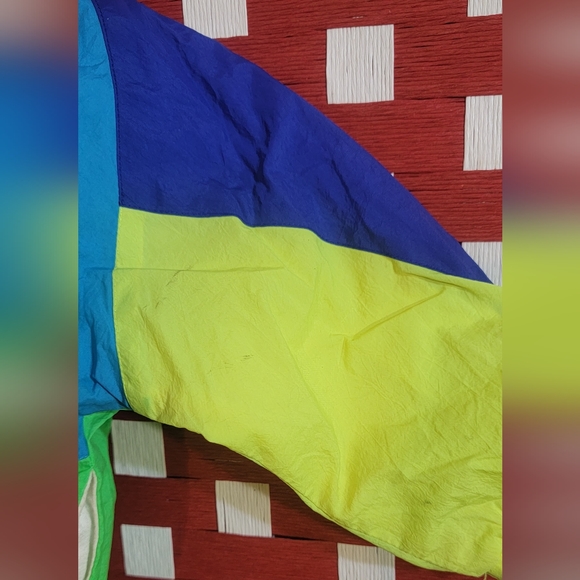 Vtg Neon Earth Save Windbreaker Jacket 3T - Picture 2 of 4